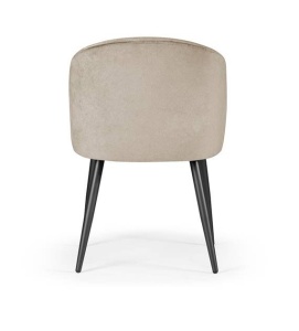 SCAUN DINING KORFU, BEJ/NEGRU, STIL MODERN - Img 3
