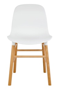 SCAUN DINING, NATURAL/ALB, DIN POLIPROPILENA SI LEMN DE FAG, IKAR, STIL MODERN - Img 4