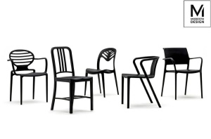 SCAUN DINING, NEGRU, DIN POLIPROPILENA, TANK, STIL MODERN B2 - Img 7