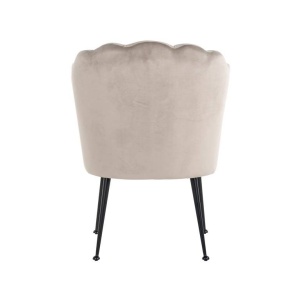 SCAUN DINING PIPPA, KHAKI/NEGRU, DIN CATIFEA SI METAL, STIL MODERN B2 - Img 3