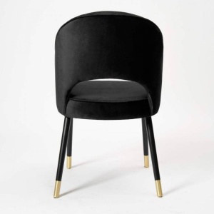 SCAUN DINING PONTE PLUS, NEGRU/AURIU/NEGRU, STIL MODERN, ATR - Img 3