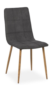 SCAUN DINING SIMS GRI INCHIS/STEJAR - DESIGN MODERN