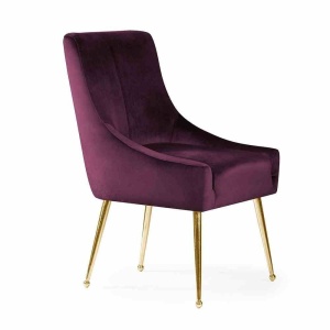 SCAUN DINING SIZAR, BORDO/AURIU, STIL MODERN