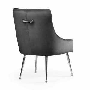 SCAUN DINING SIZAR, NEGRU/CROM, STIL MODERN - Img 4