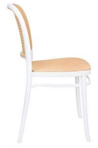 SCAUN DINING/TERASA WICKY, ALB/BEJ, DIN POLIPROPILENA, STIL MODERN B2 - Img 2