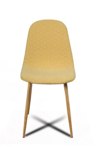 SCAUN DINING TIMOR GALBEN/NATURAL - DESIGN MODERN - Img 2