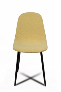 SCAUN DINING TIMOR GALBEN/NEGRU - DESIGN MODERN - Img 2