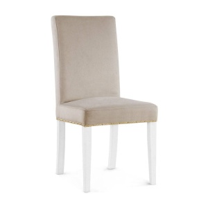 SCAUN DINING WILLFORD, BEJ/ALB, TAPITERIE DIN CATIFEA SI PICIOARE DIN LEMN, STIL CLASIC, ATR