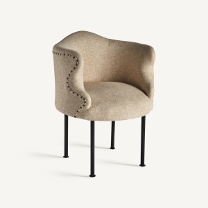 SCAUN ELEGANT CROVIE, DIN METAL SI TEXTIL - IN , DESIGN CONTEMPORAN, VICAL HOME