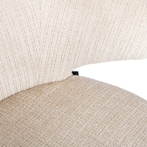SCAUN GATSBI, BEJ CHENILLE FIRE RETARDANT S4748, METAL, STOFA, SPUMA, REZISTENT LA FOC, RICHMOND INTERIORS - Img 7