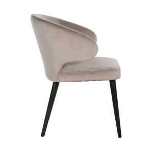 SCAUN INDIGO, KHAKI, PICIOARE DIN LEMN, CATIFEA, SPUMA, RICHMOND INTERIORS - Img 2