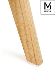 SCAUN NEGRU DIN POLIPROPILENA CU PICIOARE DIN LEMN NORDIC STIL MODERN B2 - Img 5