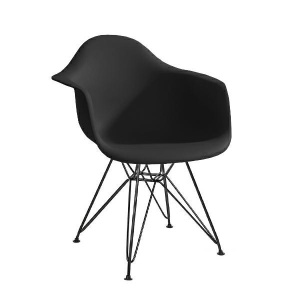 SCAUN NEGRU DIN POLIPROPILENA DAR BLACK STIL MODERN B2