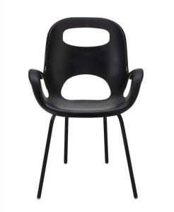 SCAUN NEGRU DIN POLIPROPILENA UMBRA STIL MODERN B2