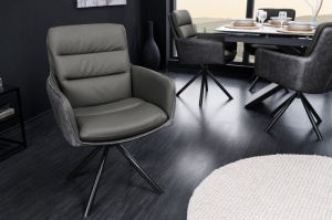 SCAUN OFFICE, BIG GEORGE, GRI, TEXTIL FIN SI PIELE NATURALA, ARTIM GROUP SELECTION
