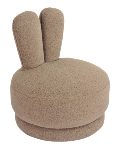 SCAUN PENTRU COPII BUNNY TAUPE TEDDY S4619, CONFECTIONAT DIN 100% POLIESTER, LEMN SI SPUMA, RICHMOND INTERIOR