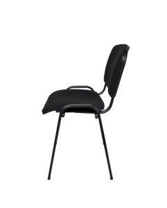 SCAUN PENTRU PROIECTE B2B ISO 24H BL T1001 NEGRU, CONFECTIONAT DIN OTEL SI TEXTIL - Img 3