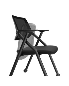 SCAUN PENTRU PROIECTE B2B ISO 24H OPTIMA NEGRU, CONFECTIONAT DIN OTEL SI TEXTIL - Img 7
