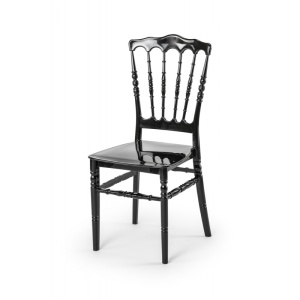 SCAUN PENTRU SALI DE EVENIMENTE CHIAVARI NAPOLEON, NEGRU, MEX - Img 1
