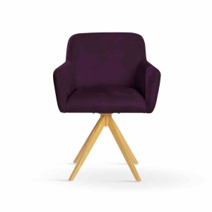 SCAUN PIVOTANT MAKSIMA 2, MOV/STEJAR, STIL MODERN - Img 3
