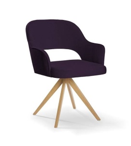 SCAUN PIVOTANT MERCY TWIST, MOV/STEJAR, STIL MODERN