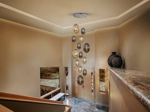 SCHULLER, LUSTRA OVILA, 96CM, REALIZATA DIN METAL SI STICLA, ARTIM GROUP SELECTION