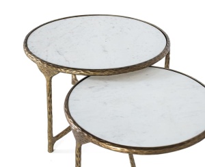 SET 2 MASUTE DE CAFEA, ARTIM 1707, DIN METAL SI MARMURA, ARTIM GROUP SELECTION - Img 2