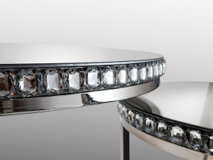 SET 2 MASUTE DE CAFEA, DIN STICLA, CRISTALE SI METAL, COD 536844 DESIGN EXTRAVAGANT SCHULLER - Img 5