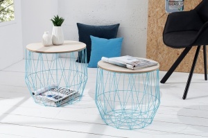 SET 2 MASUTE DE CAFEA STORAGE ALBASTRU