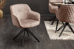 SET 2 SCAUNE, CONFORTABIL GRIEGE, EUPHORIA COD 40259, DIN METAL SI CATIFEA, STIL RETRO - Img 6