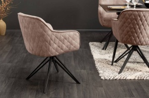 SET 2 SCAUNE, CONFORTABIL GRIEGE, EUPHORIA COD 40259, DIN METAL SI CATIFEA, STIL RETRO - Img 8