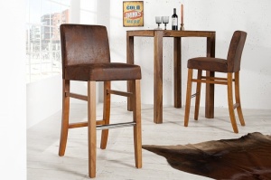 SET 2 SCAUNE DE BAR CAFENII VALENTINO 36177 - DESIGN VINTAGE