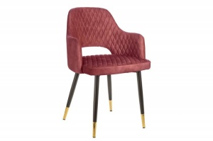 SET 2 SCAUNE DINING, PARIS, DE CULOARE ROSIE, DIN CATIFEA, ASPECT RETRO, ARTIM GROUP SELECTION