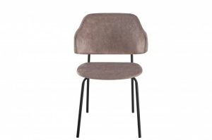 SET 2 SCAUNE TRACY , DIN CATIFEA GRI/SAMPANIE SI PICIOARE NEGRE, COD 43152, DESIGN INDUSTRIAL - Img 1