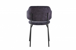 SET 2 SCAUNE TRACY , DIN CATIFEA GRI SI PICIOARE NEGRE, COD 43151, DESIGN INDUSTRIAL - Img 3