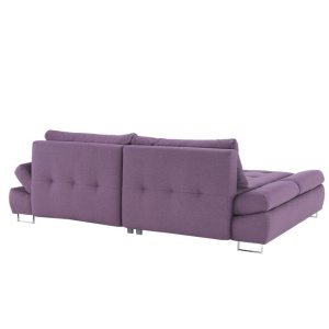 SET CANAPEA GRES, MODEL STANGA, VIOLET/MUSTAR, DIN TESATURA/TEXTIL, EXTENSIBILA, SPATIU DEPOZITARE, STIL MODERN, TK - Img 4
