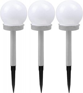 SET DE 9 LAMPI SOLARE LED HAMMERED 291520, 35X10 cm, GRI/NEGRU, DIN PLASTIC SI ALUMINIU, STIL MODERN, TU