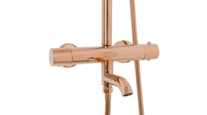 SET DE DUS REA LUNGO CU TERMOSTAT, AURIU ROSE, DIN ALAMA, CALITATE SUPERIOARA - Img 5