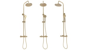 SET DE DUS REA PAROT CU TERMOSTAT, AURIU PERIAT, DIN ALAMA, CALITATE SUPERIOARA - Img 2
