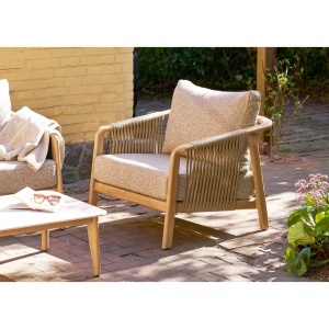 SET DE EXTERIOR FARGO, REALIZAT DIN ALUMINIU, POLIRATAN SI TEXTIL, CULOARE TAUPE, HOUSE NORDIC - Img 3