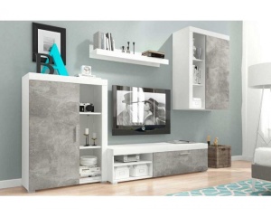 SET LIVING OLI ALB/BETON DESIGN SCANDINAV PSK