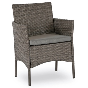 SET MOBILIER DE GRADINA/TERASA, MISSISSIPI, ARTIM MEBLE, DIN METAL, TECHNORATAN SI STICLA, CULOARE GRI - Img 6