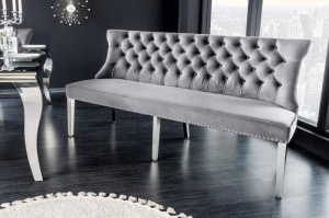 SOFA/BANCUTA, CASTLE DELUXE 165CM, DIN METAL SI CATIFEA, COD 43211, DESIGN BAROC