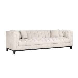 SOFA BEAUCHAMP CU 4 LOCURI SI 4 PERNE DECORATIVE, RENEGADE NATURAL 01, S5134, CONFECTIONATA DIN LEMN DE FAG, SPUMA, 100% POLIESTER, RICHMOND INTERIOR