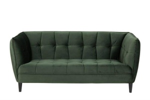 SOFA CONFORTABILA, JONNA VERDE, CU TAPITERIE DIN TEXTIL MATLASAT, STIL SCANDINAV B2 - Img 2