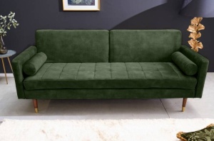 SOFA EXTENSIBILA, 195CM, MICROFIBRA VERDE, MODEL DEOSEBIT, ARTIM GROUP SELECTION
