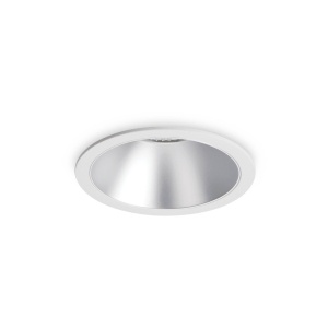 SPOT INCASTRAT GAME ROUND WHITE SILVER STIL MODERN IDEAL LUX