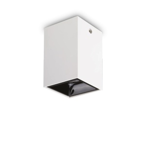 SPOT NITRO PL SQUARE D07, ALB, DIN ALUMINIU, STIL MODERN