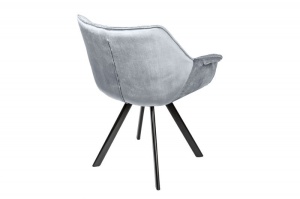 STOC 1 BUC!!! SCAUN DINING, THE DUTCH COMFORT, CATIFEA GRI, COD 39176, STIL RETRO VINTAGE - Img 3