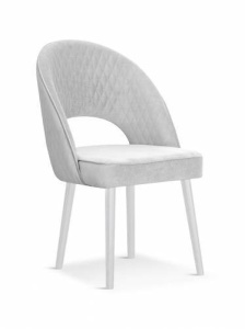 STOC 2 BUC!! SCAUN DINING PONTE GRI-ARGINTIU/ALB BL14 STIL MODERN